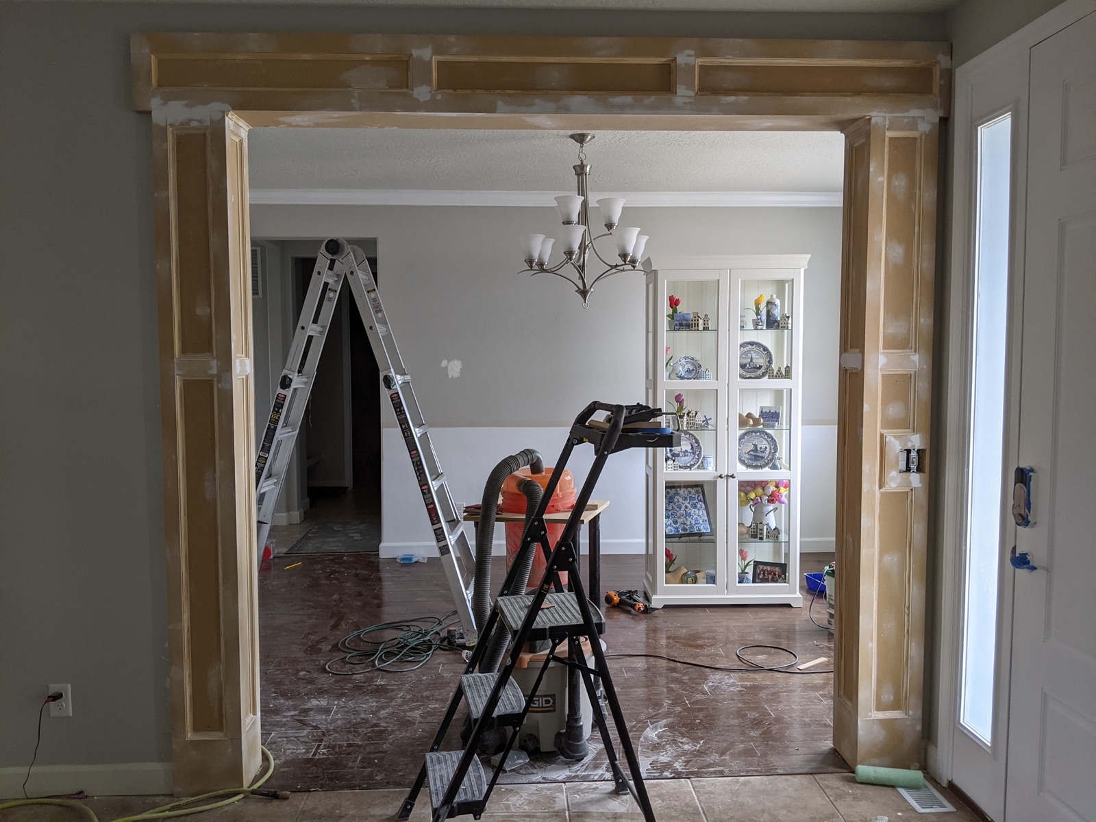 Paint prep in the music room