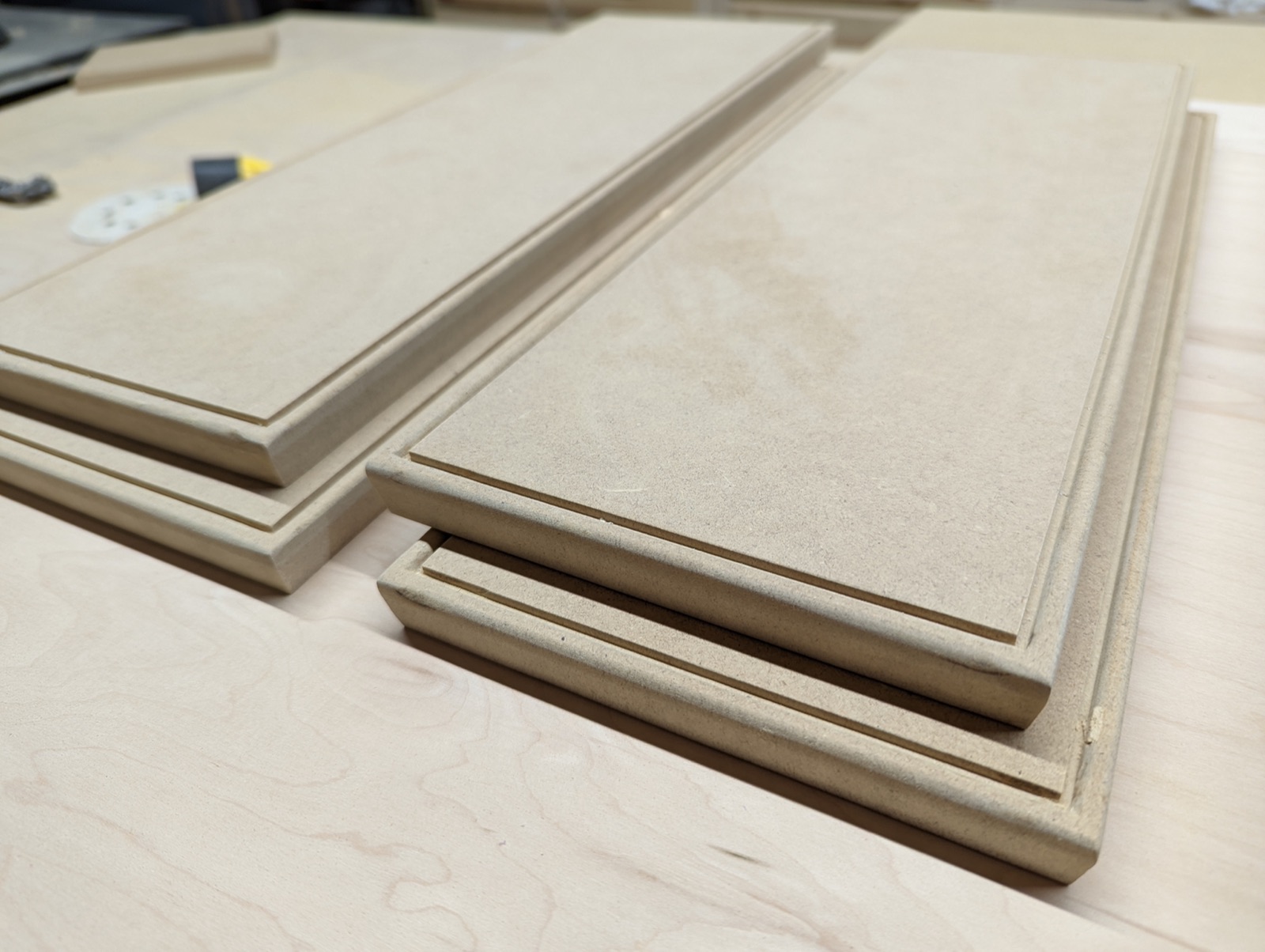 MDF drawer fronts built to match the existing kitchen drawers