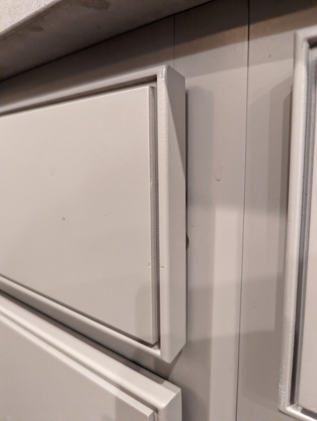 Door and drawer front profiles milled to match the existing kitchen