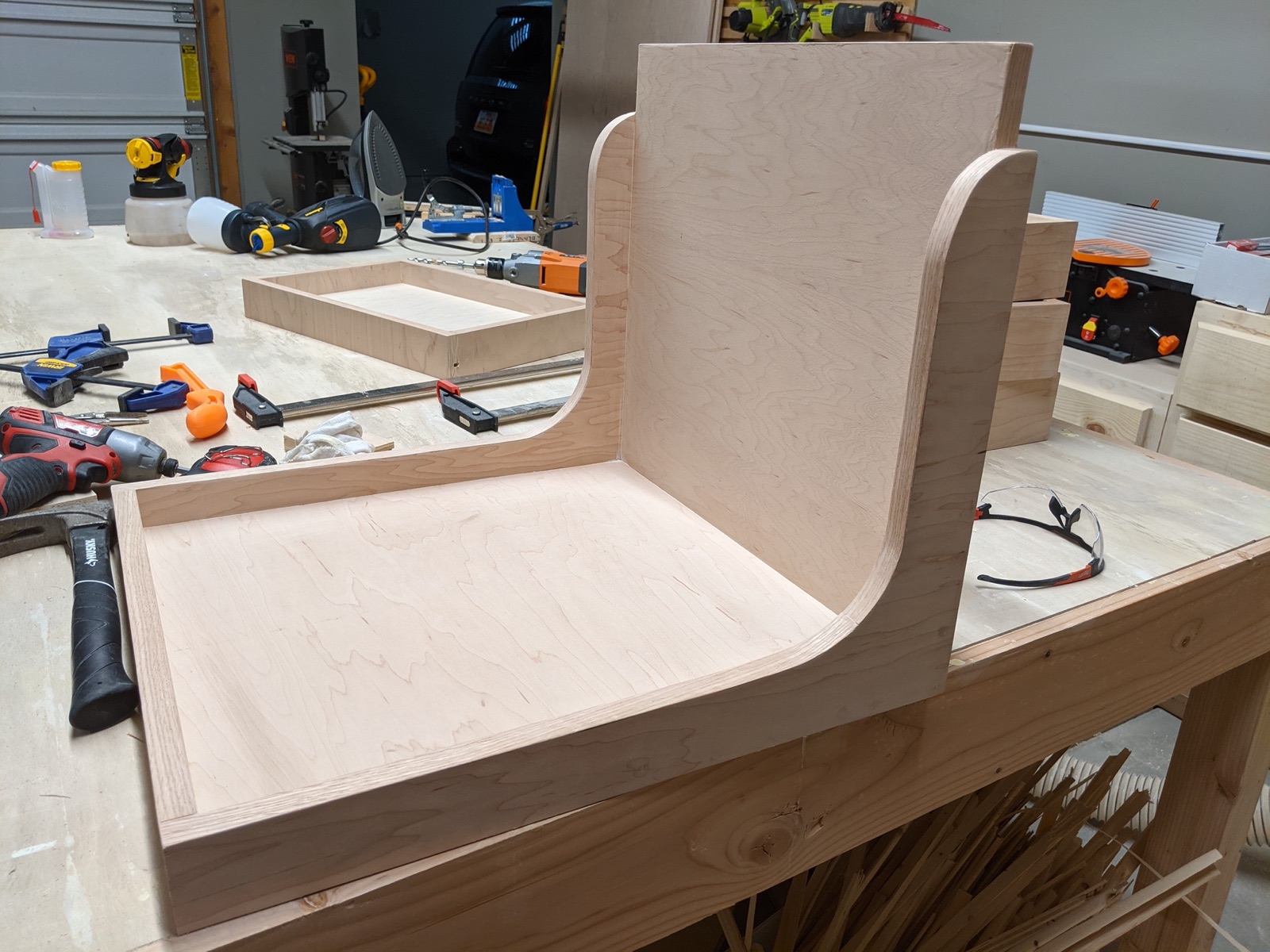 Printer tray drawer