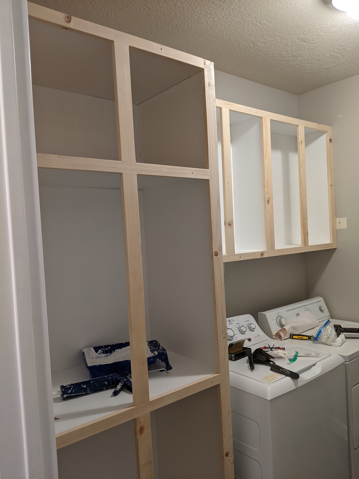 Face frames installed