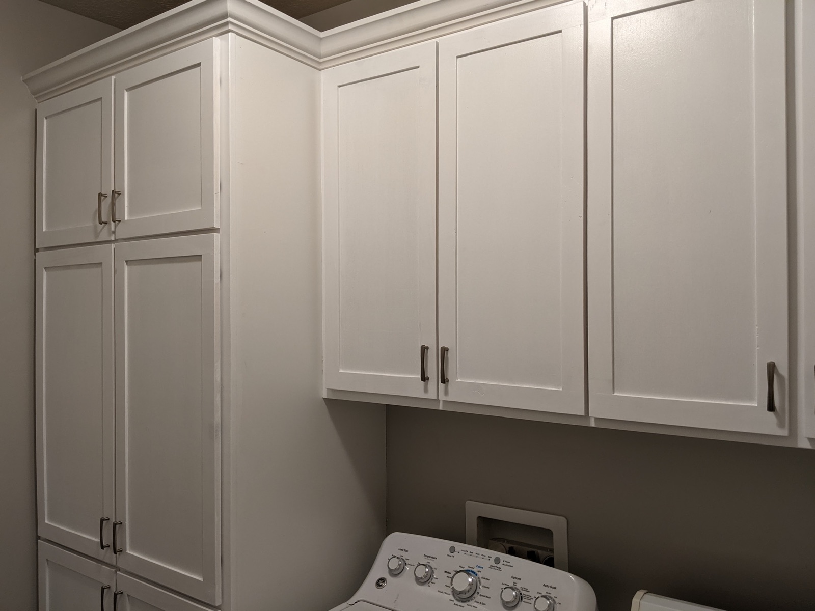 Finished wall and floor cabinets