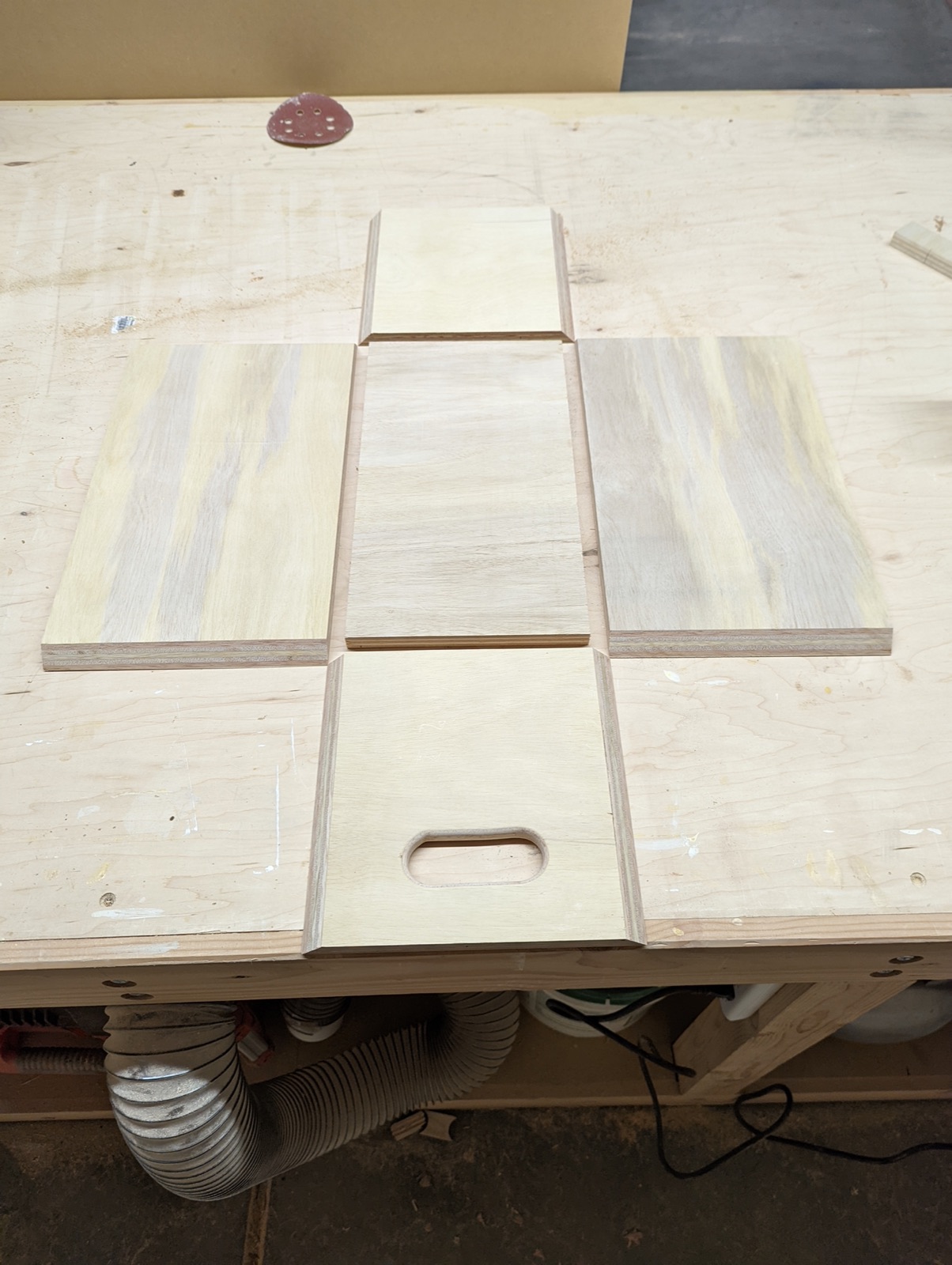 Cubby box parts cut and ready