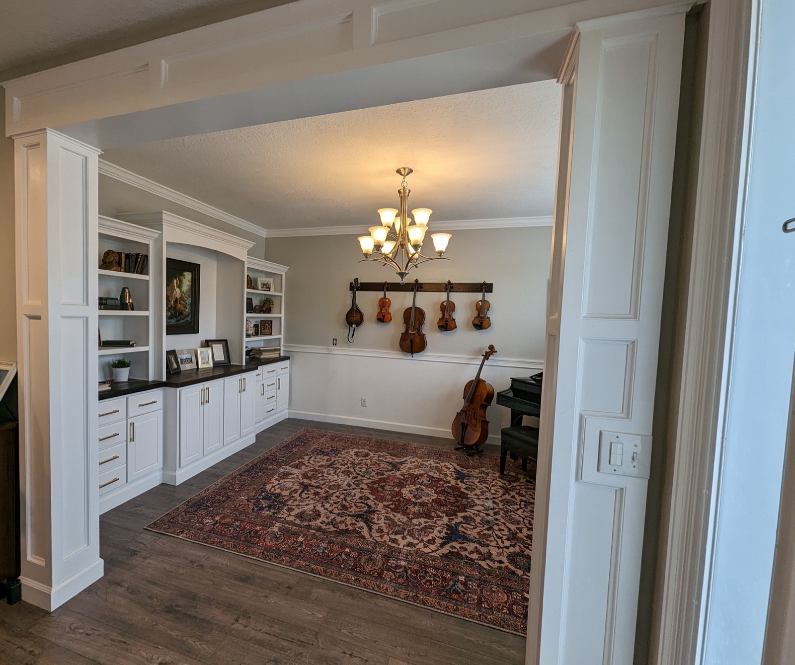 Finished music room, full view