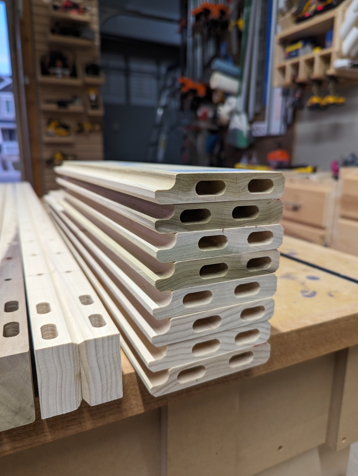 Poplar shutter frames