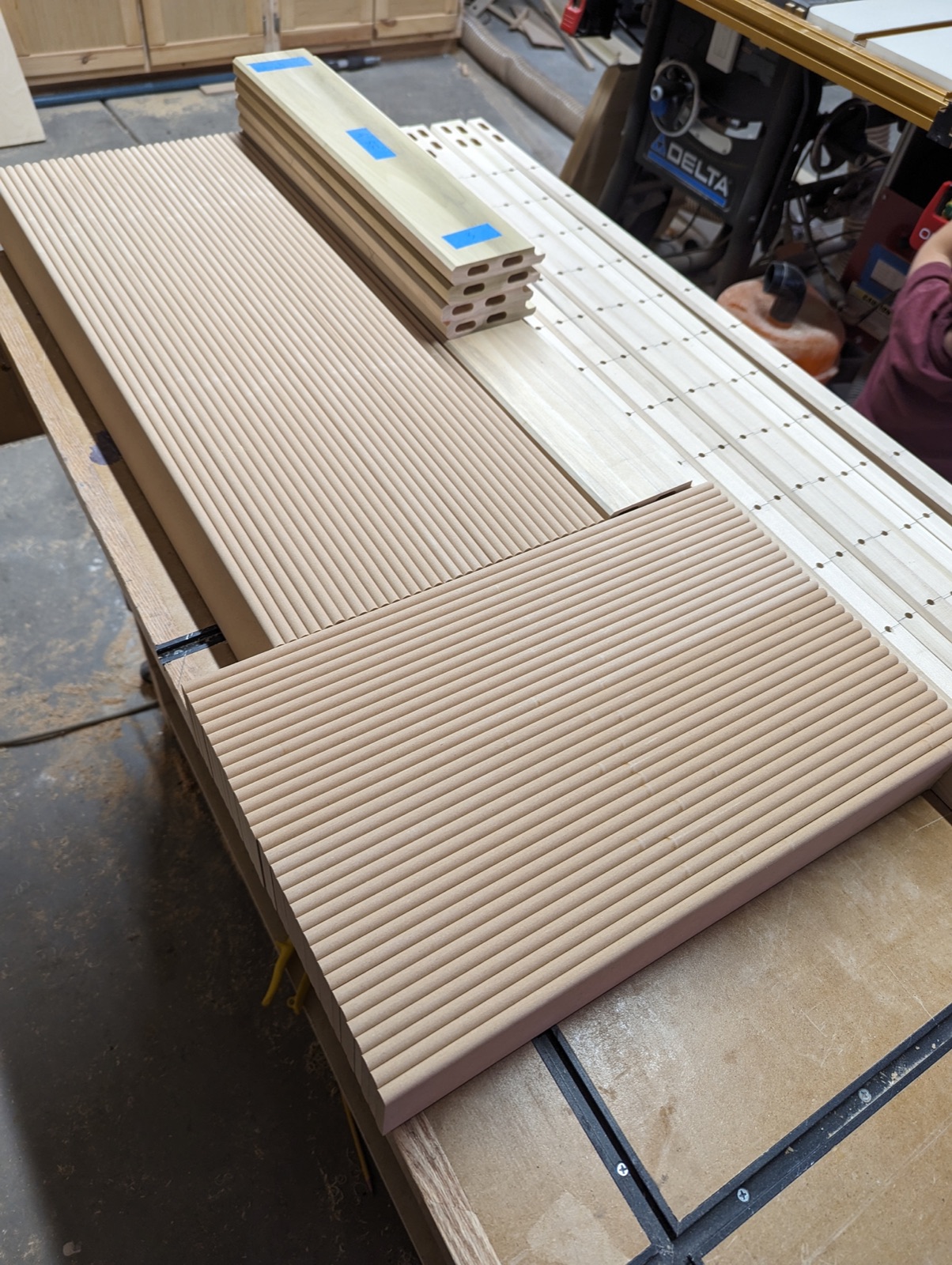 Shutter slats and frames together