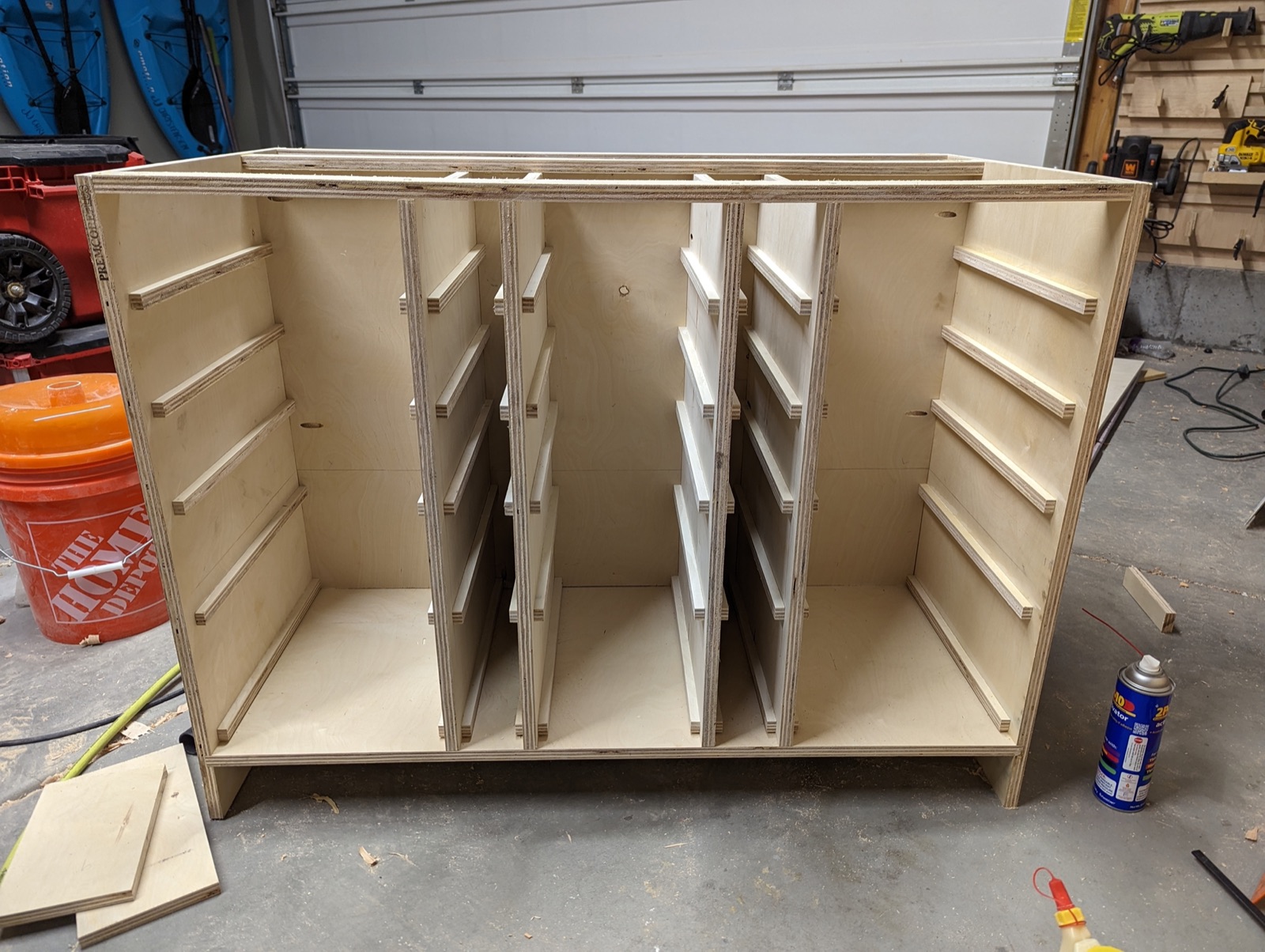 Workshop drawer box assembled